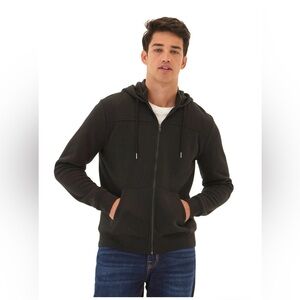 Men's Threads 4 Thought Black Full-Zip Hoodie Sweater